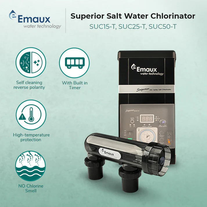 Emaux Superior SSC Series Salt Chlorinator - 25g Emaux Superior SSC Series Salt Chlorinator - 25g